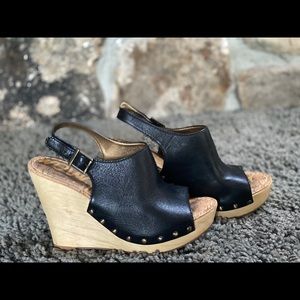 Sam Edelman wooden wedge heels